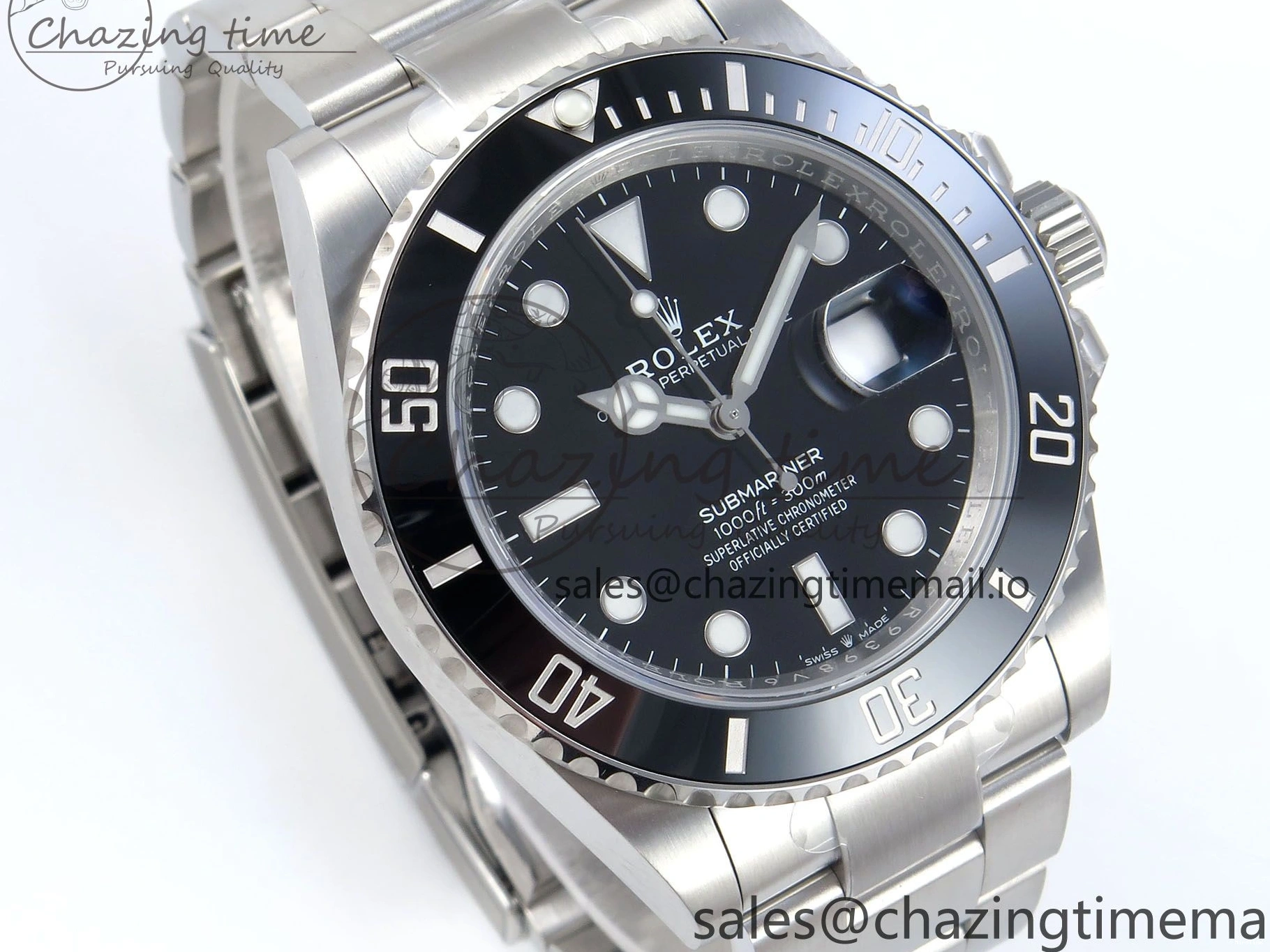 MiroTime 0410 Affordable Submariner 41mm 126610 LN SS ARF 1:1 Best Edition Steel Black Dial 904L SS Oyster Bracelet SH 362